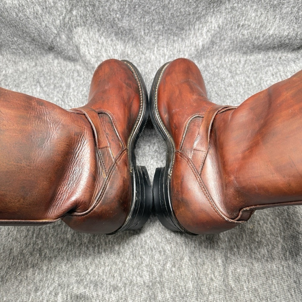 Chippewa USA Mens Engineer Boots 10.5D Brown Leather Motorcycle Biker 27864 - Picture 6 of 10
